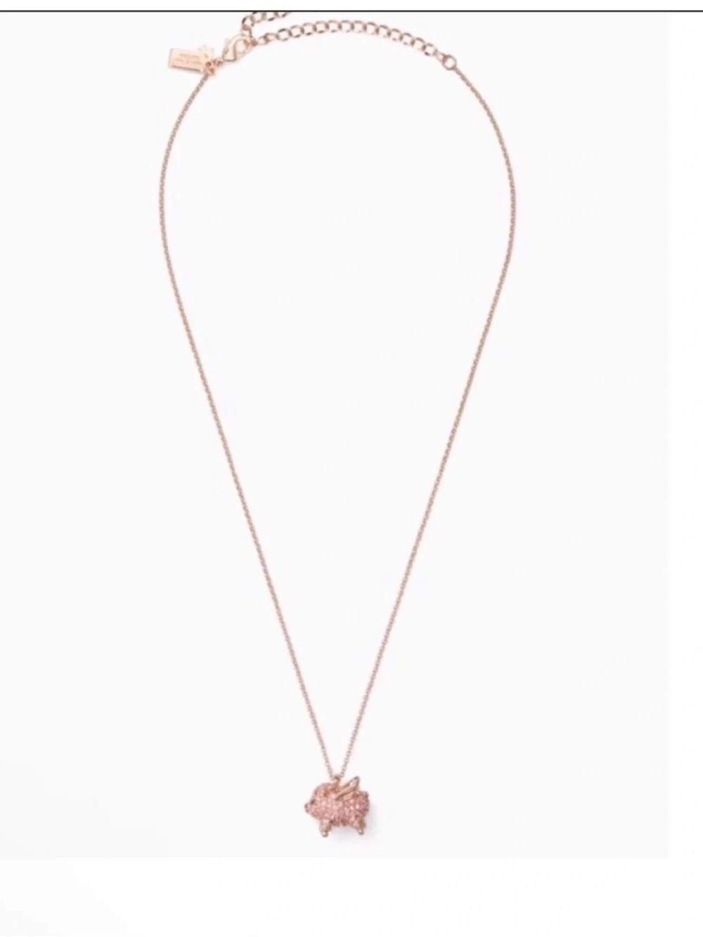 Kate Spade Pave Flying Pig Necklace